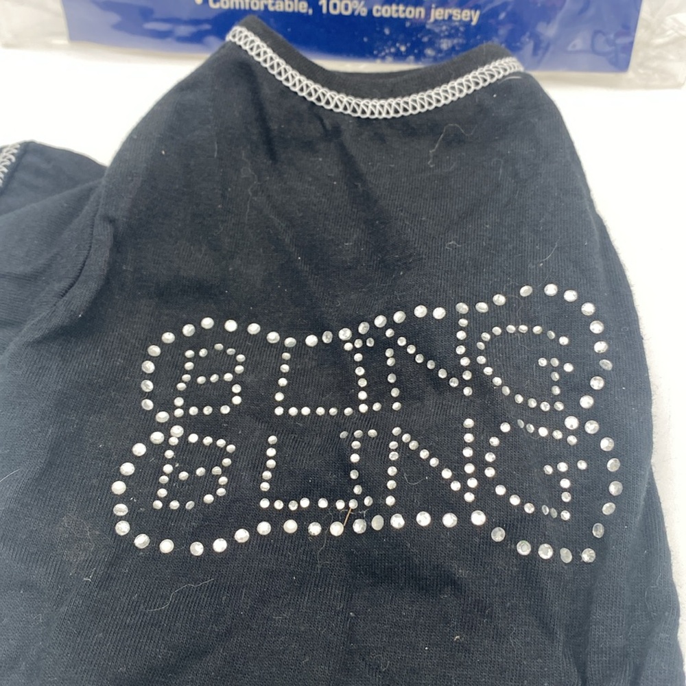 Casual Canine dog Bling Bling black Tee T shirt sz XS - Picture 2 of 7